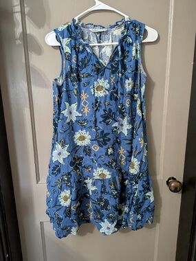 SONOMA  Floral Dress Blue & White Size PXS